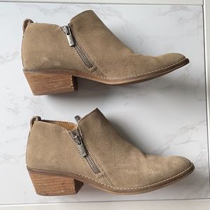 LUCKY Brand Suade leather tupe booties